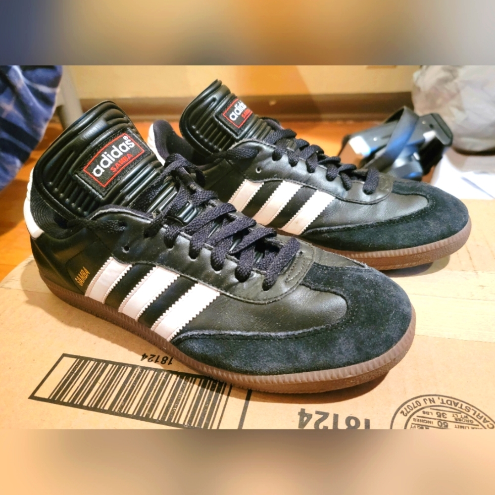 Adidas Samba Black / Gum / Brown size 7.5